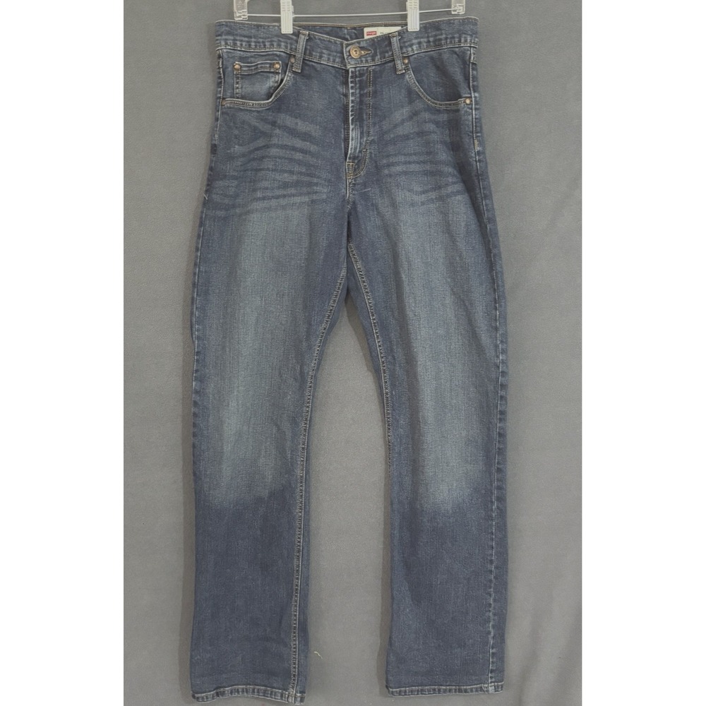 Wrangler Jeans 32x34 Men's Relaxed Bootcut Blue Denim  Stretch Country